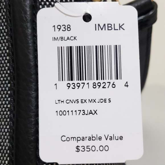 NWT! COACH CONVERTIBLE BLACK JADE SHOULDER/CROSSBODY BAG - Picture 15 of 15